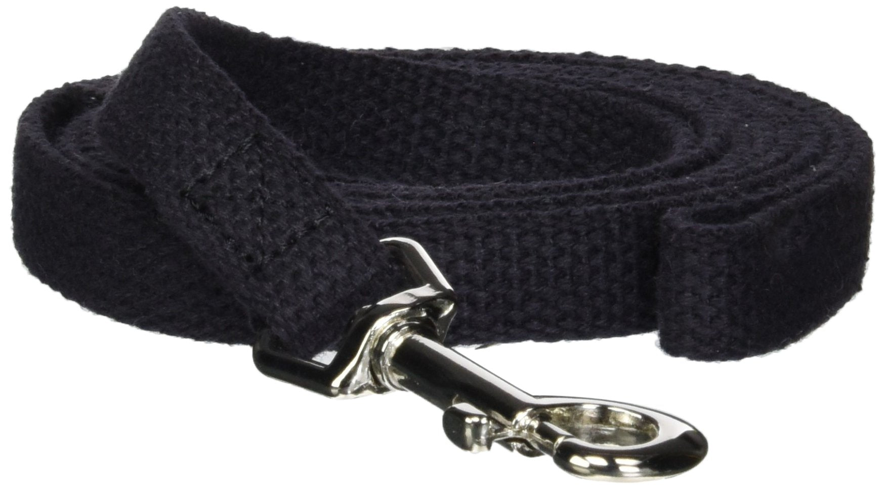 OmniPet laisse d'entraînement en coton noir pour chien, offre un contrôle précis et un confort durable.