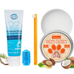 OMYGYM dentifrice chien-brosse-kit: brossage facile et pratique.