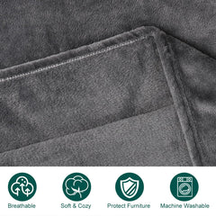 Onarway couverture chien et chat, design élégant gris, facile à entretenir.