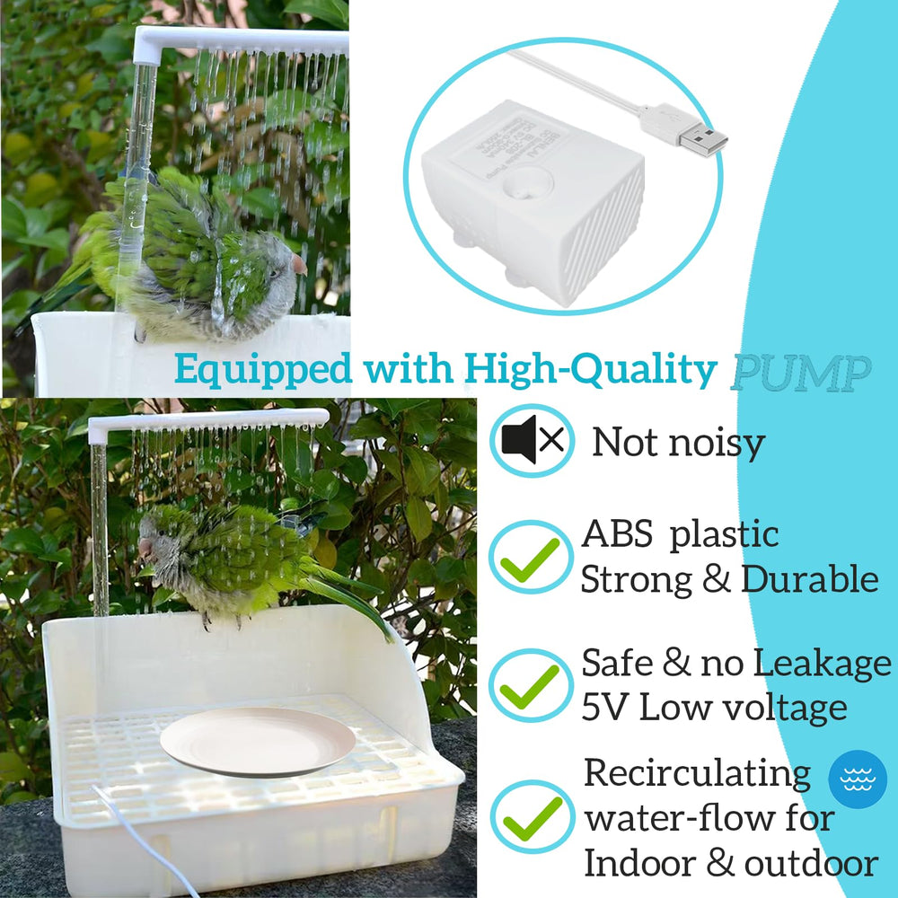 Nettoyage facile de la baignoire d oiseau Oncpcare