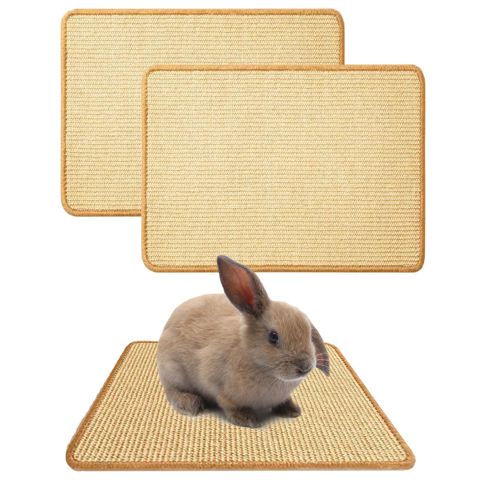 Oncpcare tapis-grattage lapin naturel : surface sûre pour le grattage quotidien.