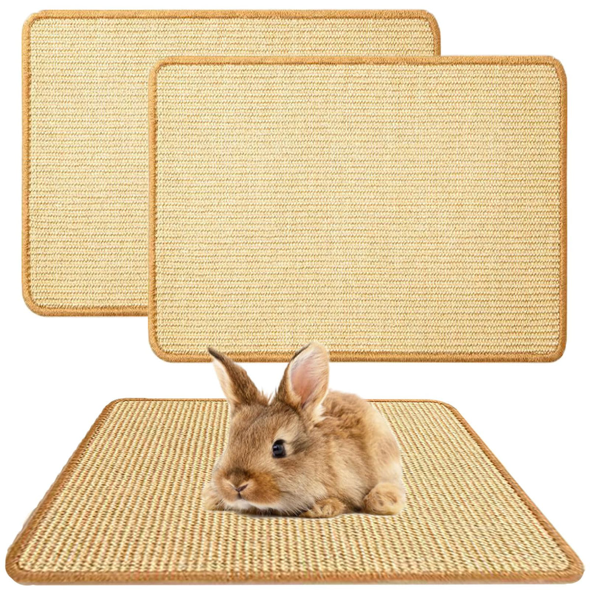 Oncpcare tapis-griffes-lapin-sisal surface naturelle pour griffes et jeu