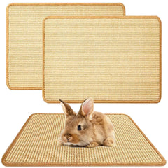 Oncpcare tapis-griffes-lapin-sisal surface naturelle pour griffes et jeu