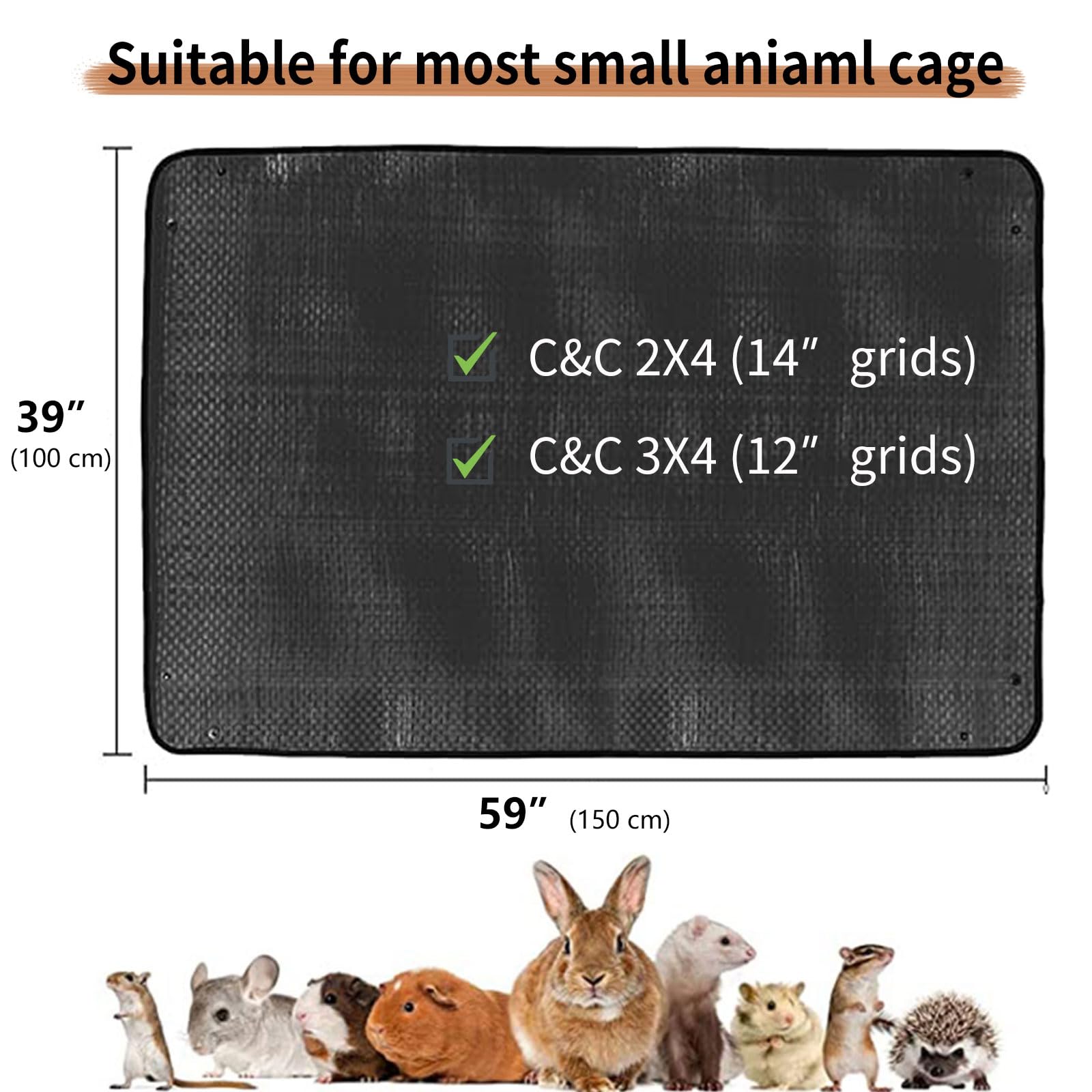 Oncpcare tapis impermeable habitat, léger et pliable pour transport et stockage