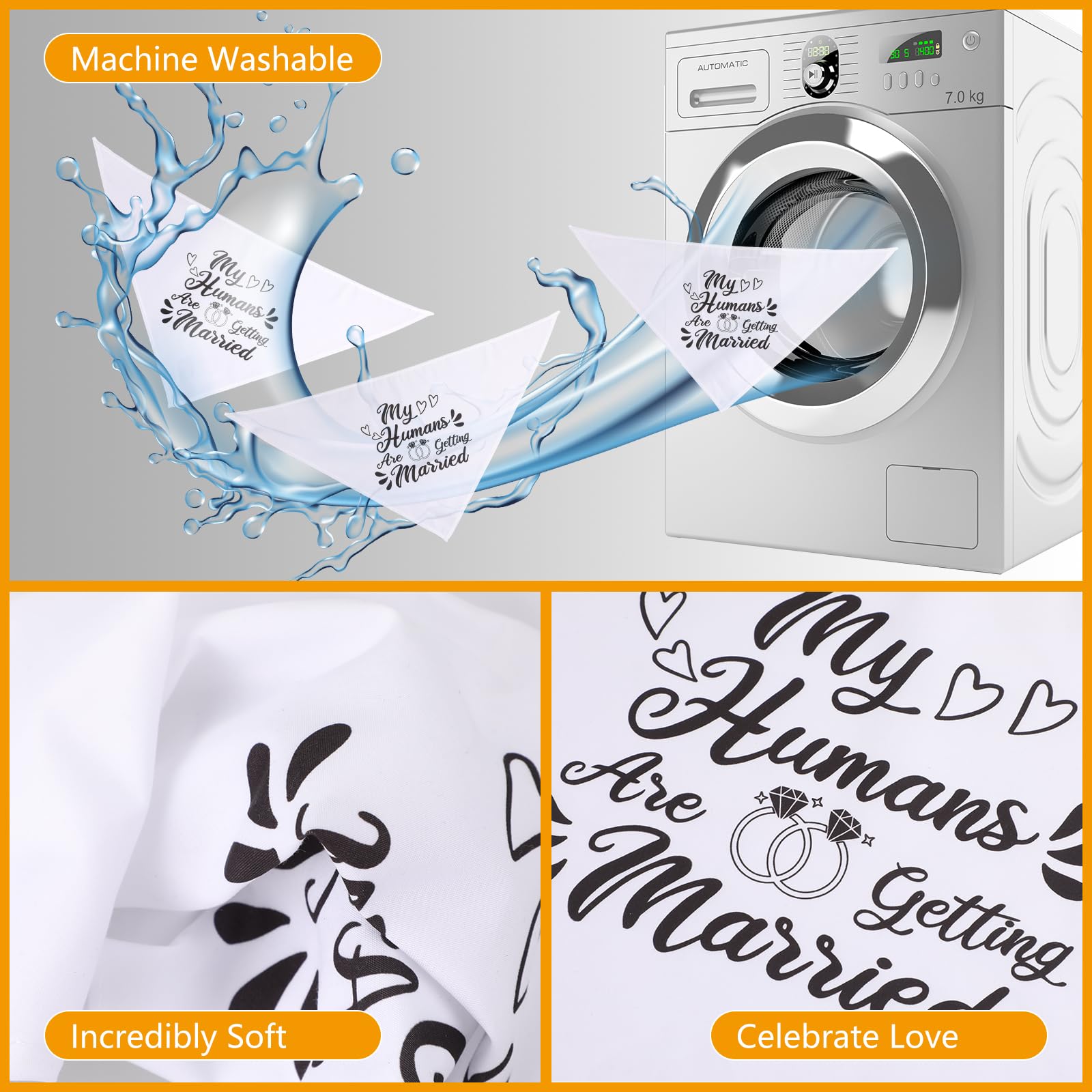 Bandana Ondware chien lavable et durable – pratique en entretien.