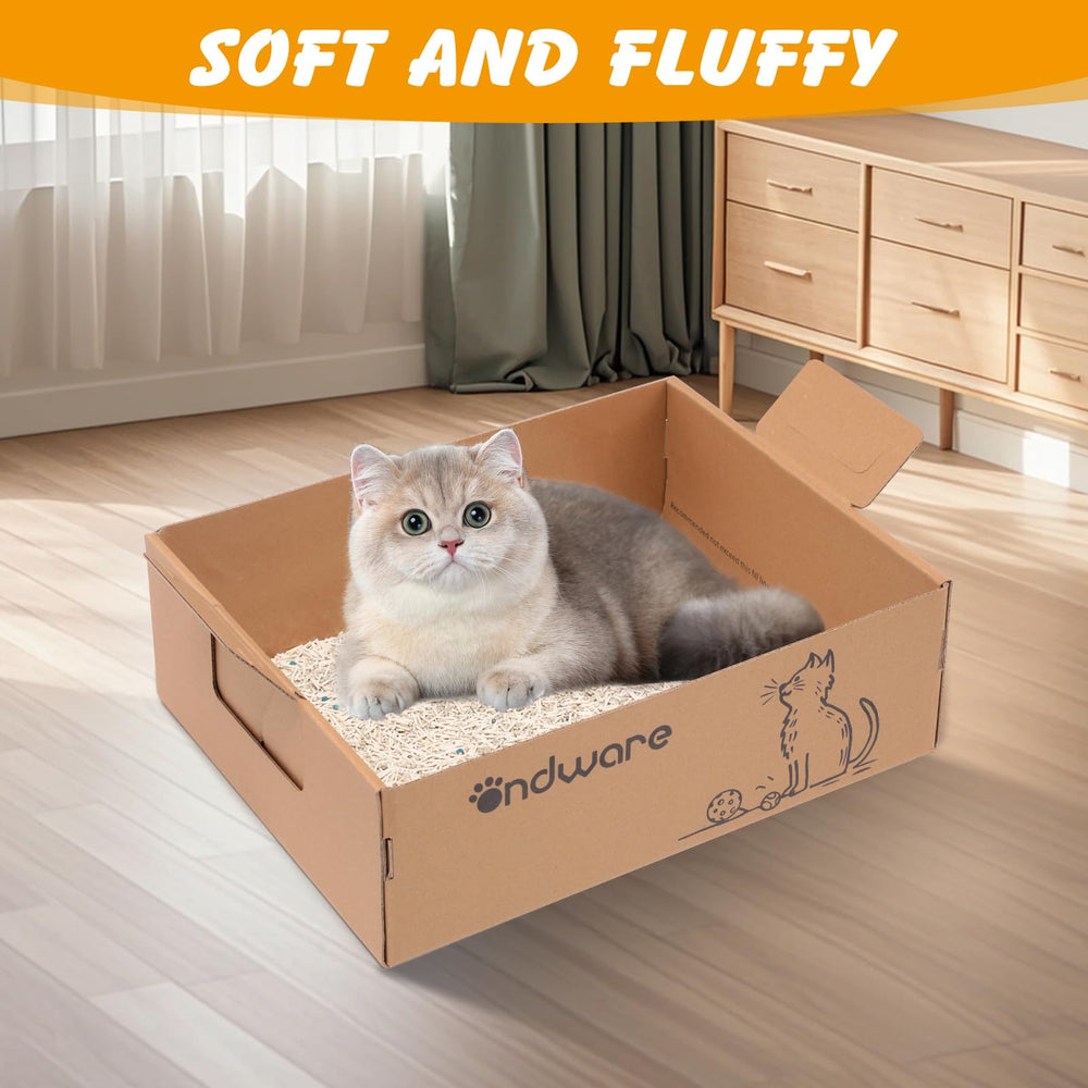 Boîte litière grand format Ondware, espace généreux pour chats.