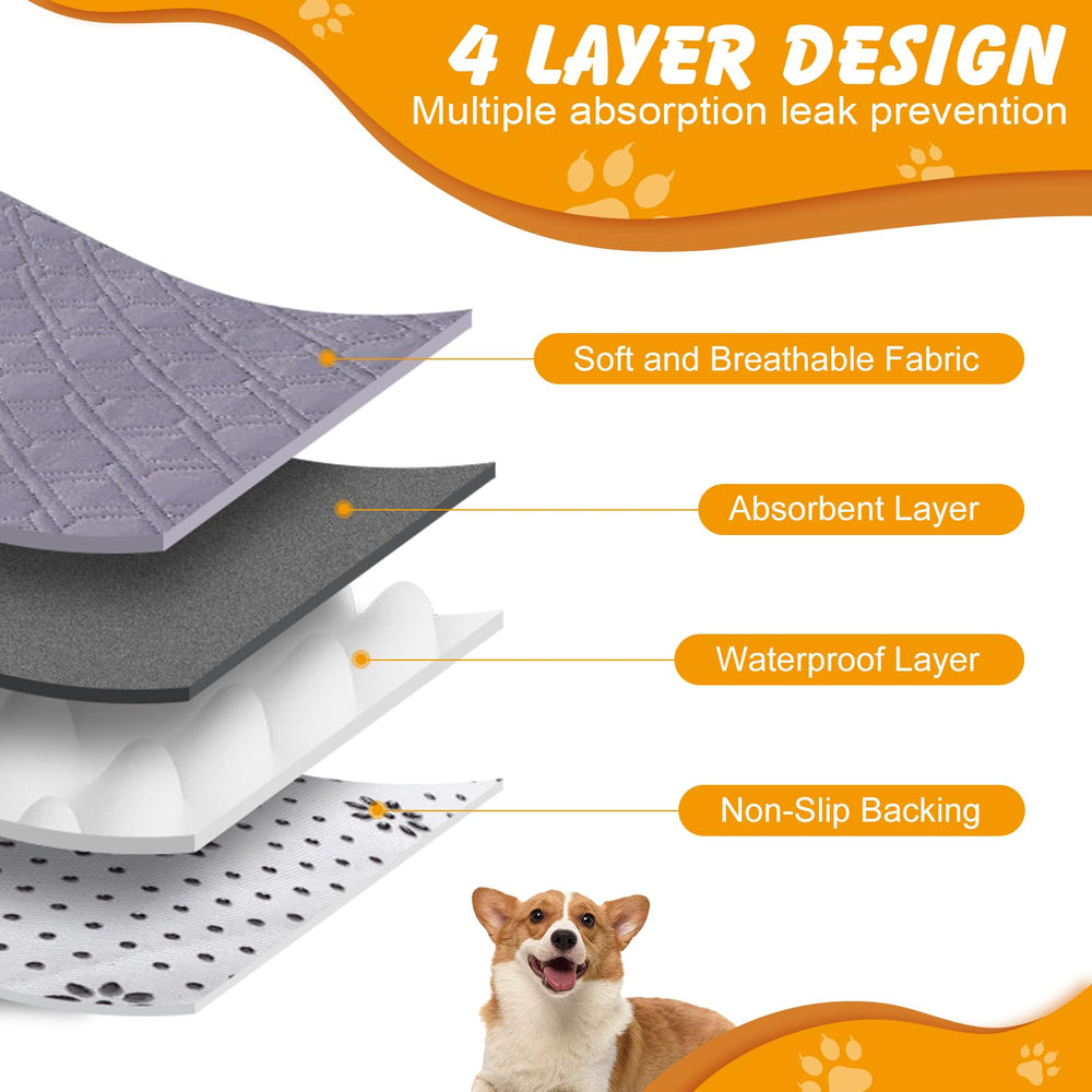 Ondware tapis avec quatre couches absorbantes pour une absorption efficace.