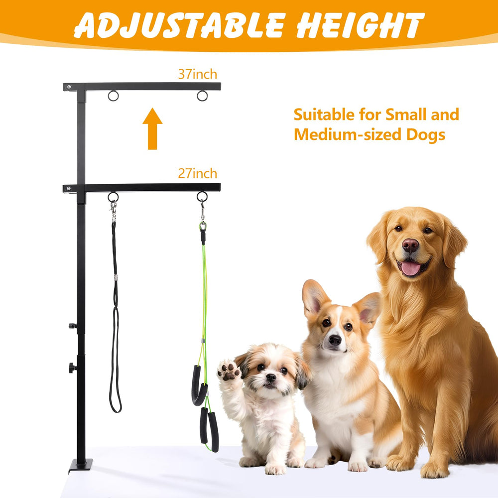 Hauteur reglable Ondware 27–37 pouces pour chiens petits et moyens.