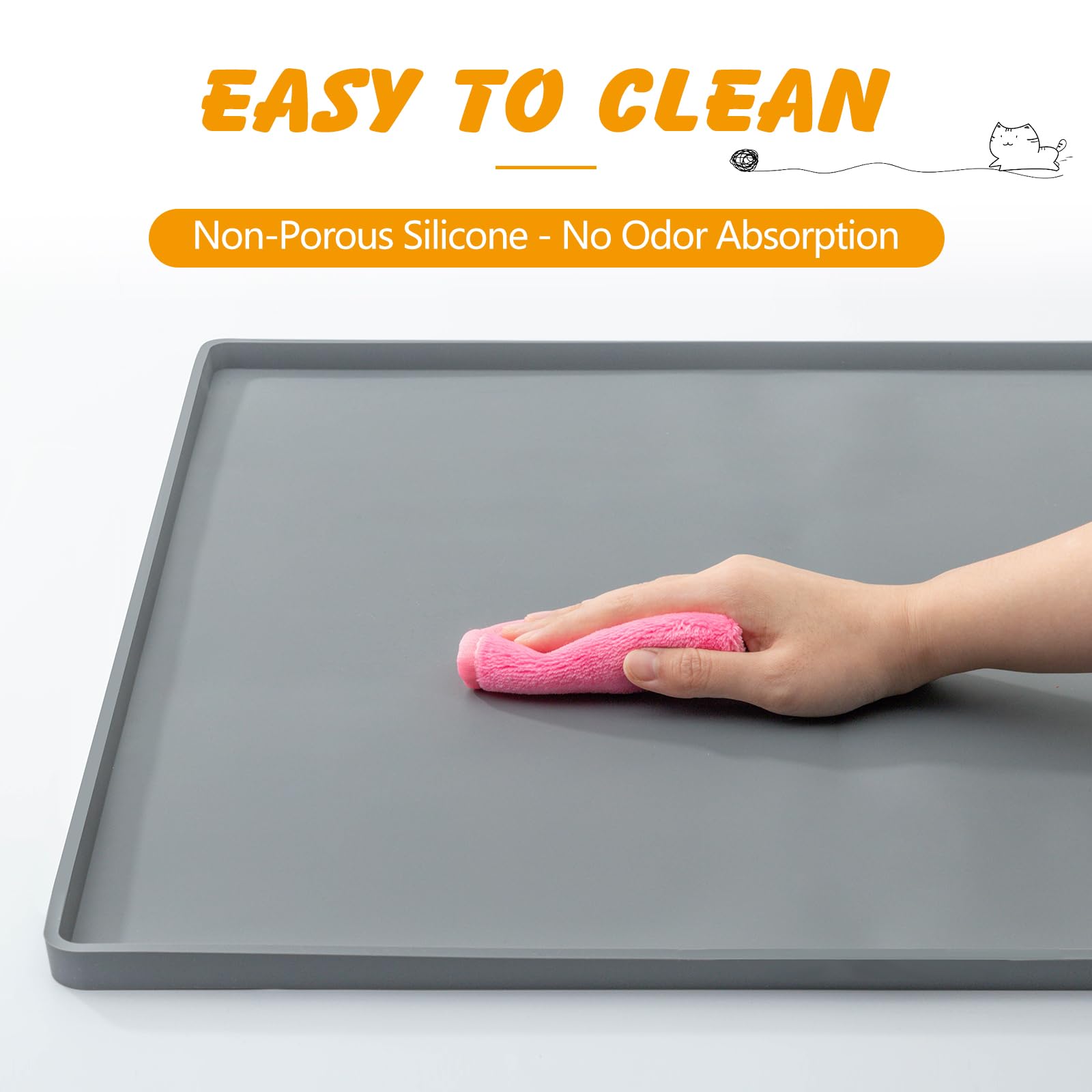 Ondware nettoyage-etanche-silicone se nettoie rapidement et sans odeur.