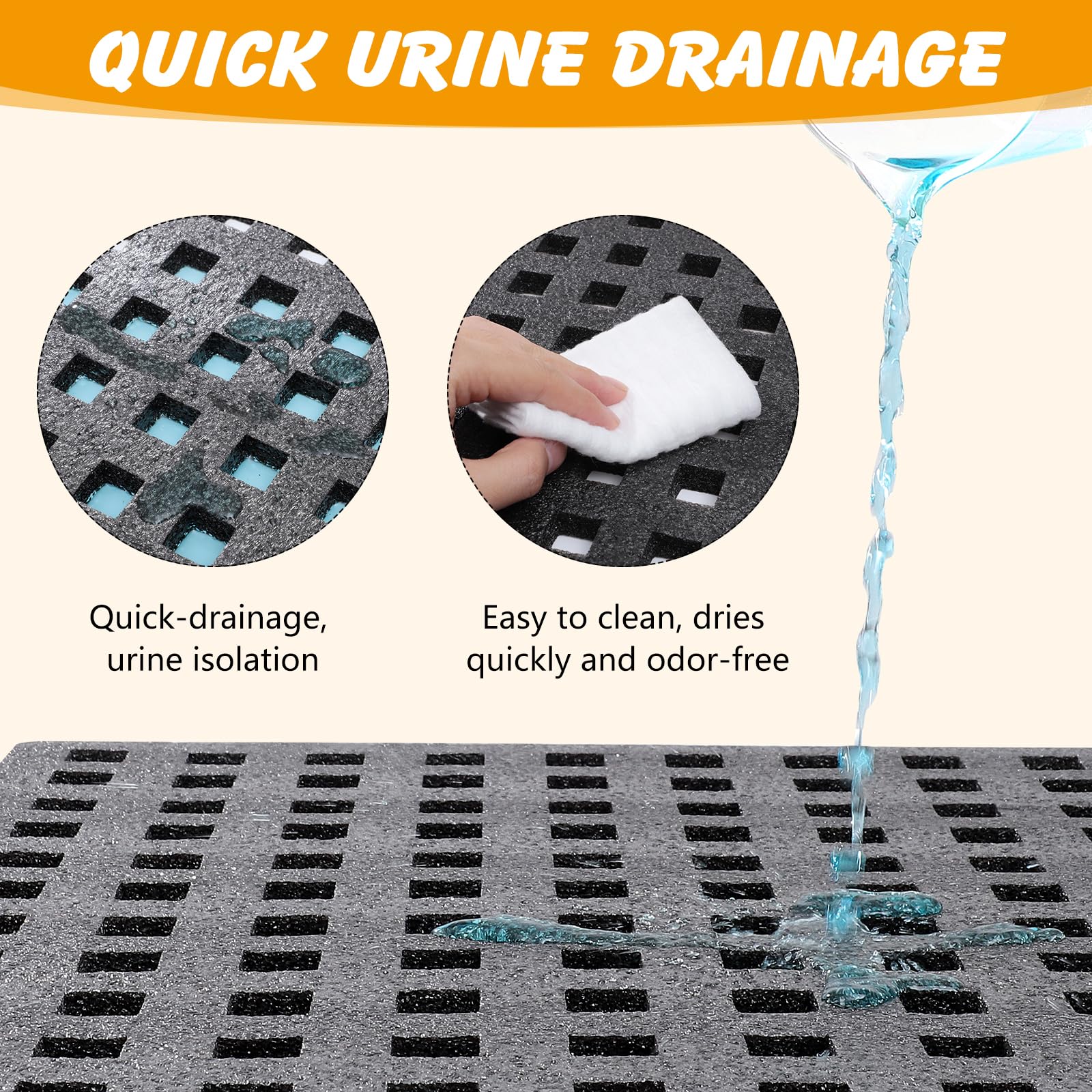 Ondware-recharges-herbe-artificielle-deux-pieces : recharges faciles lors du nettoyage.