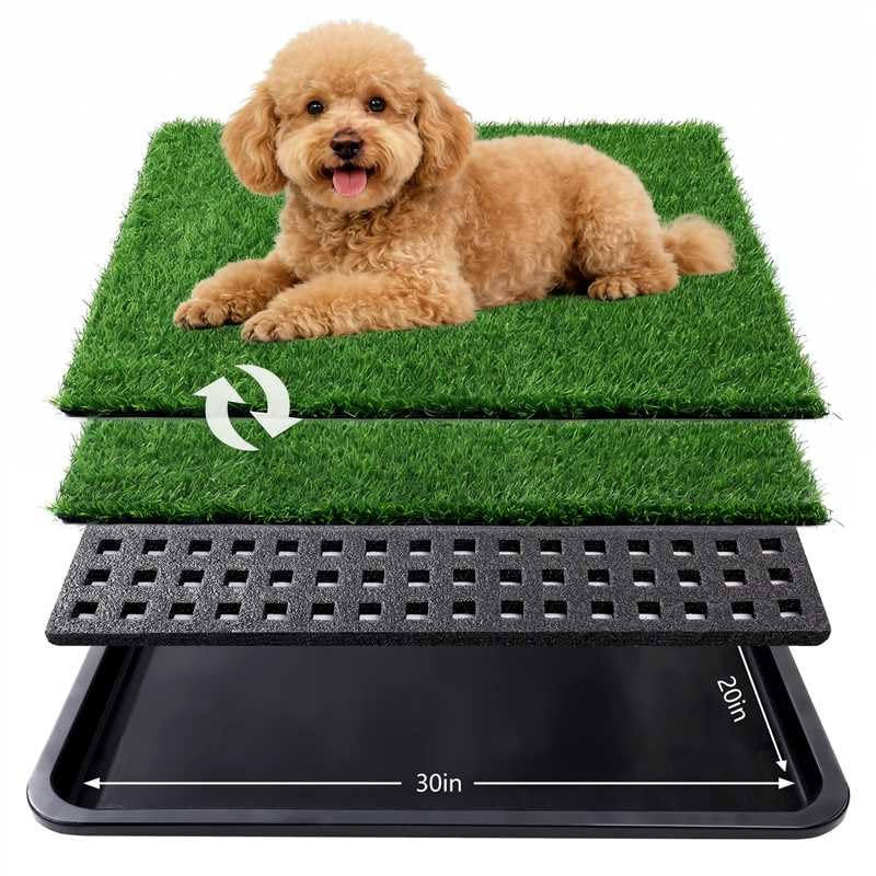 ondware tapis herbe artificielle chien bac grand – surface réaliste pour l'entraînement et la propreté.