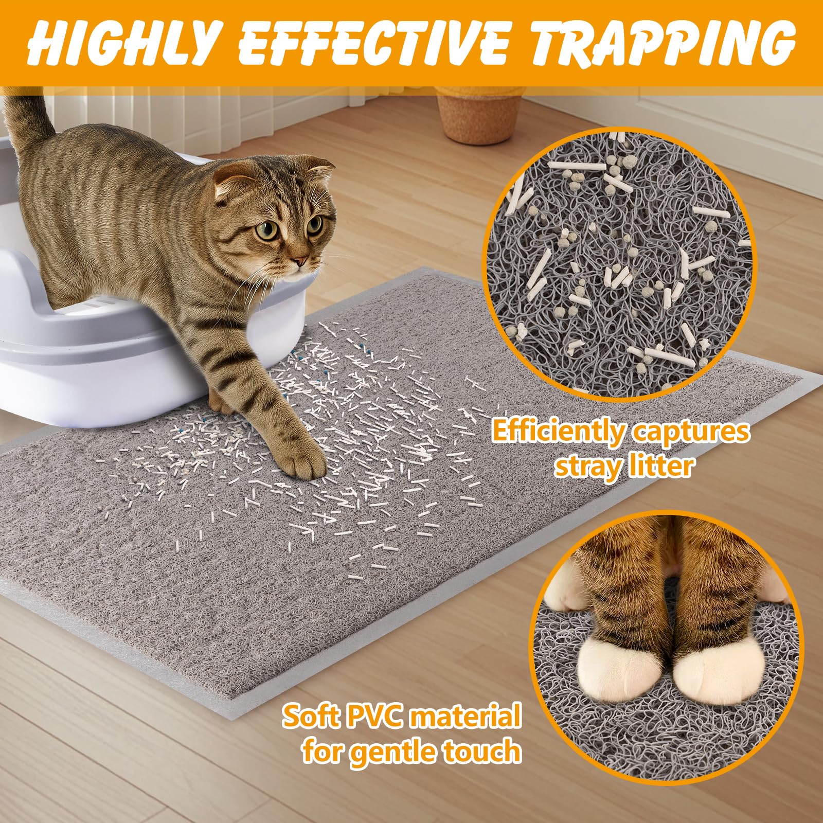 Tapis Ondware facile à nettoyer, rinçage rapide et séchage à l'air.