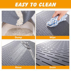 Ondware tapis-litière-chats-confort-pattes – surface douce s'adapte aux mouvements des pattes.
