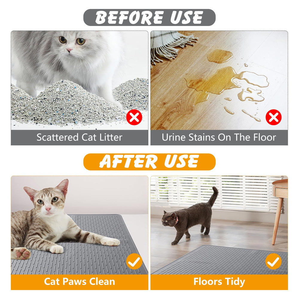 Ondware tapis-litière-chats-design-fin – s'intègre discrètement dans sols bois et carrelage.