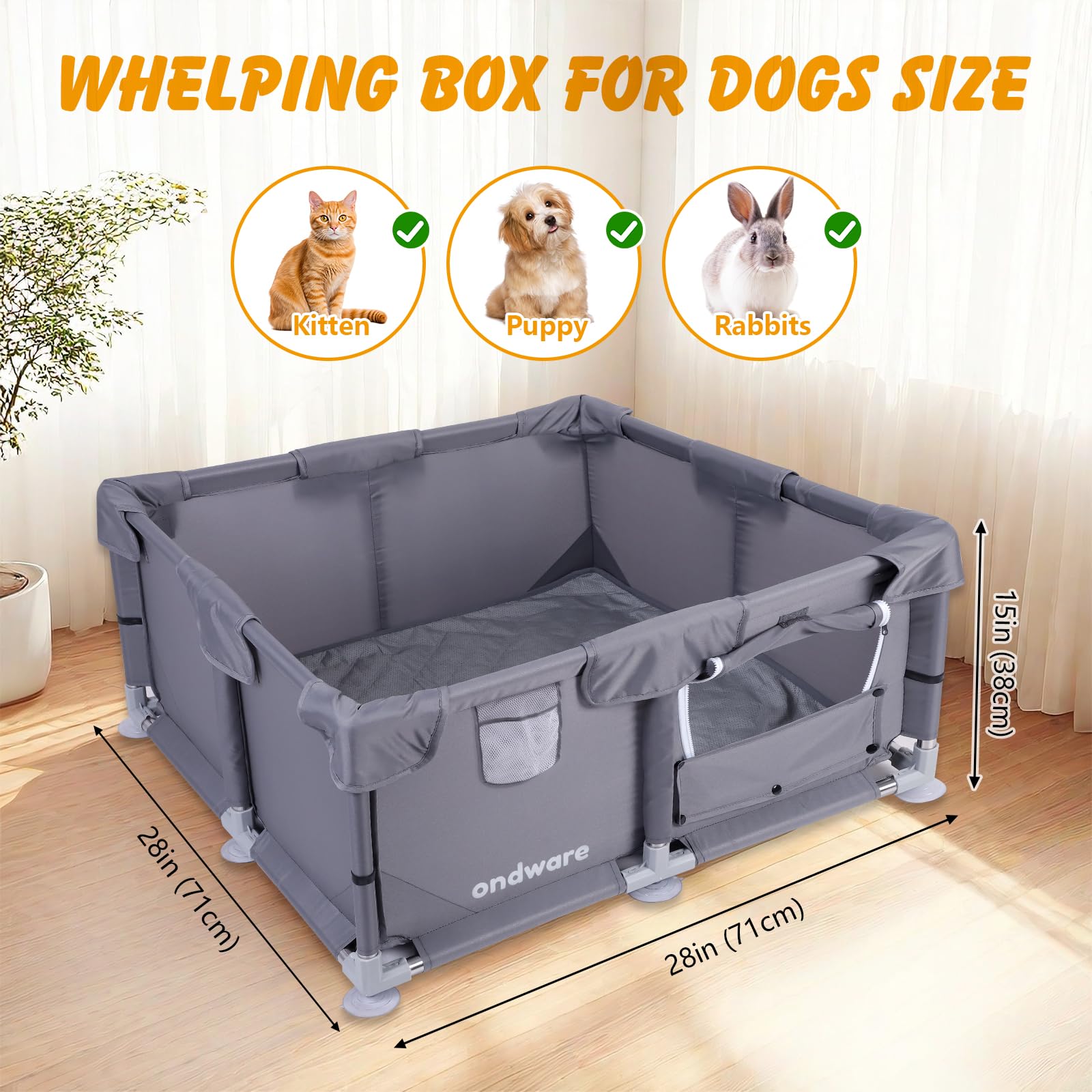 Ondware tissu polyester respirant: confort et aération pour petits animaux.
