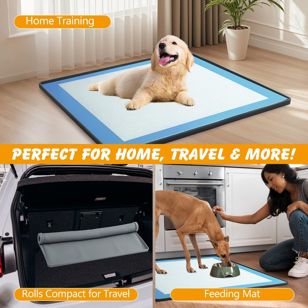 Ondware tapis-pipi silicone, bordures elevées pour contenir les éclaboussures.