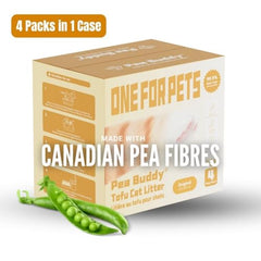 One for Pets litière pois tofu jetable dans les égouts sans bouchon