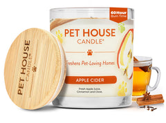 One Fur All Bougie Automne Pomme Cidre rafraîchit l'air et masque les odeurs d'animaux.