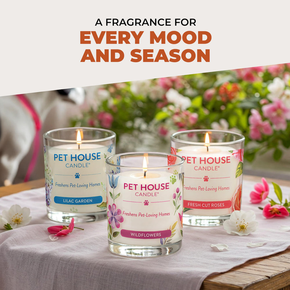 One Fur All bougie salle de bain neutre, parfum subtil et frais.