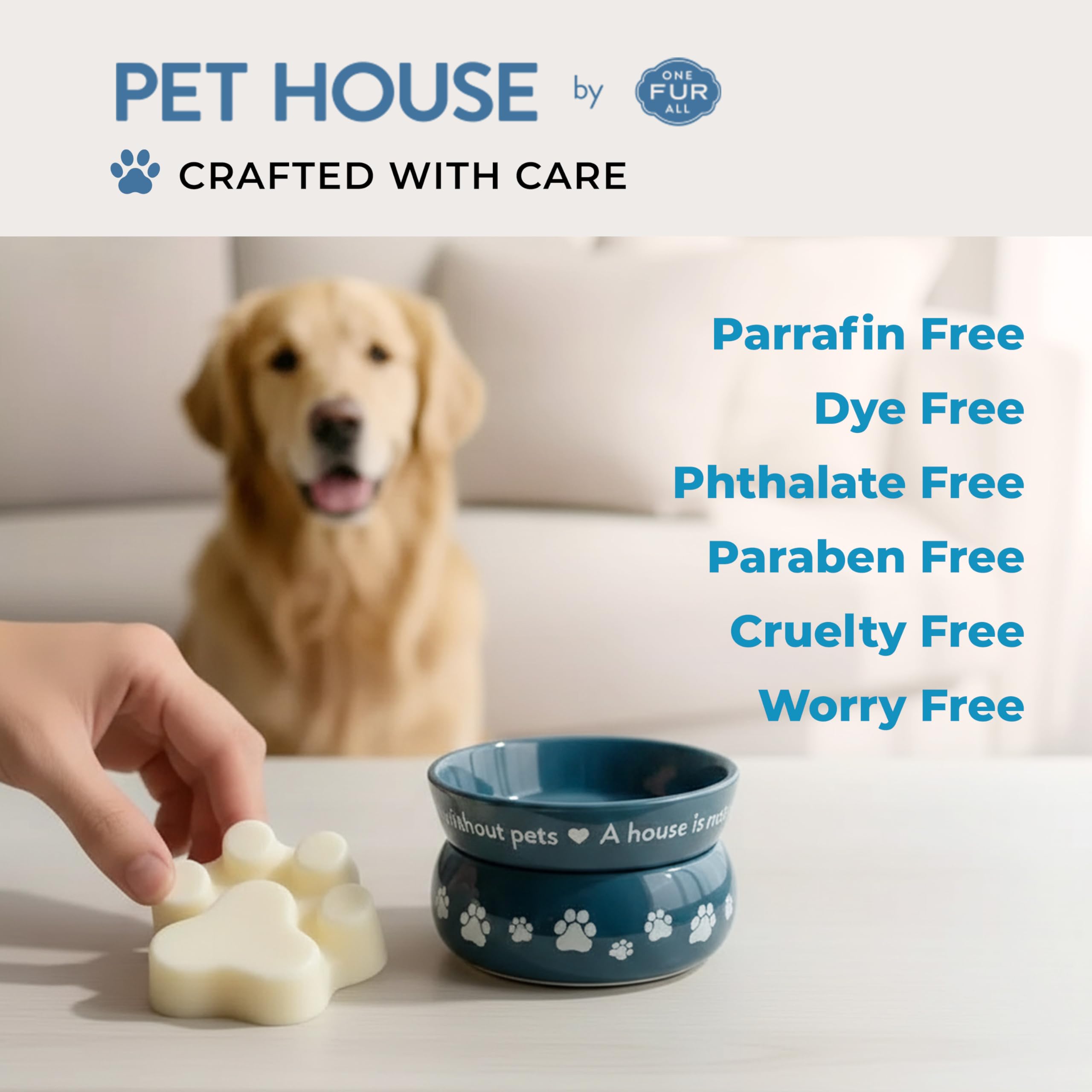 One Fur All Pet House: forme patte pour déco charmante et ludique