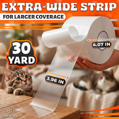 One Sight protection canapé transparente, évite les griffes sans blesser le chat.