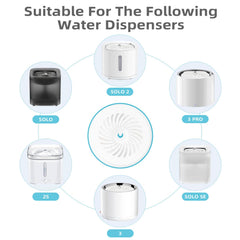ONECUTE – Filtre chat ronde 1 pouce, dimension pratique pour le réservoir.