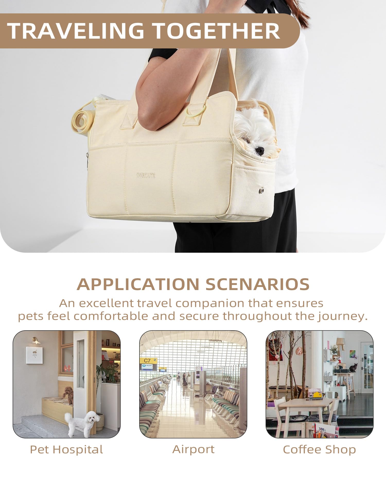 ONECUTE poches-exterieures généreuses, organisation facile des essentiels