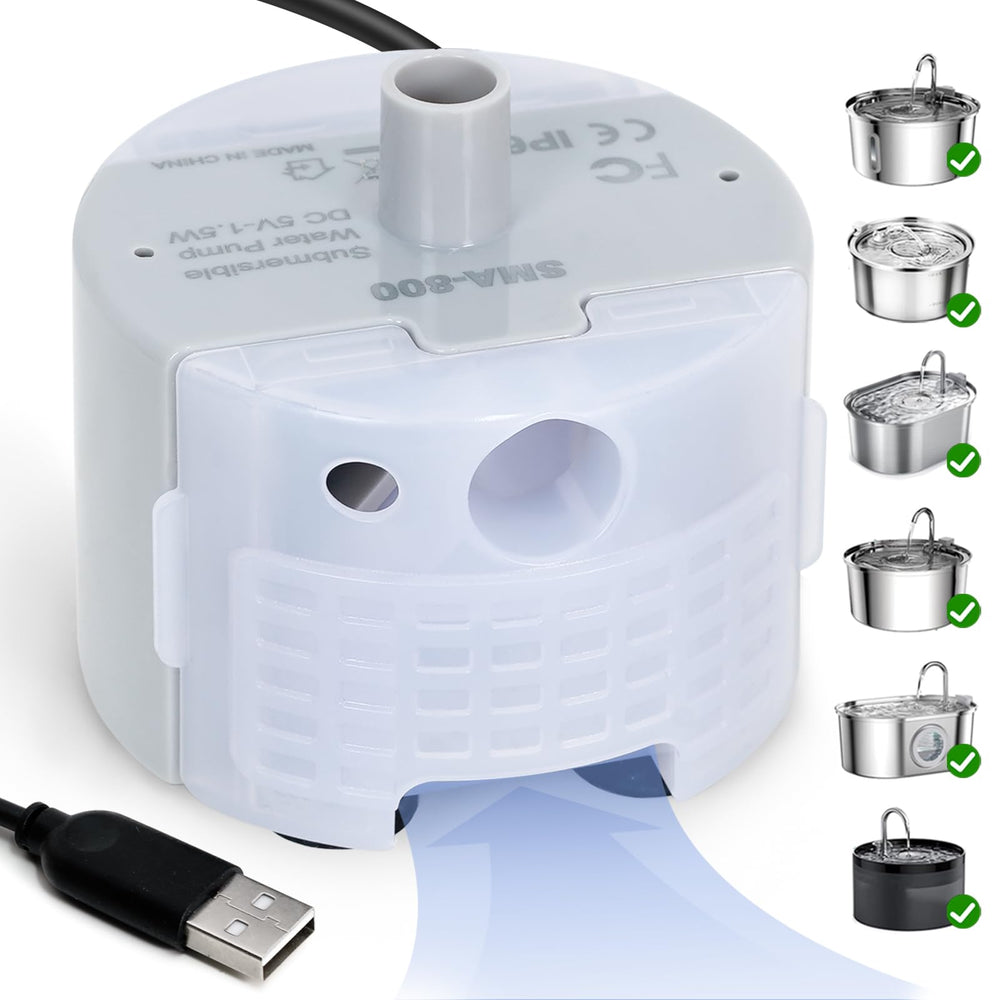 ONECUTE pompe-remplacement-silencieuse pour fontaine inox, fonctionnement discret pour la maison