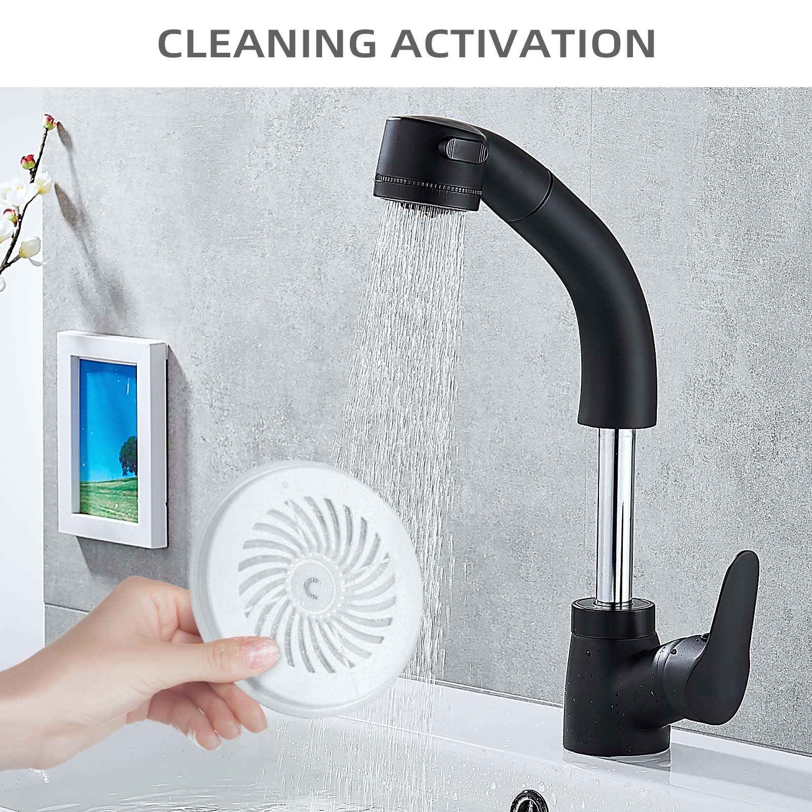 ONECUTE – Préparation filtre eau: rinçage rapide avant utilisation.