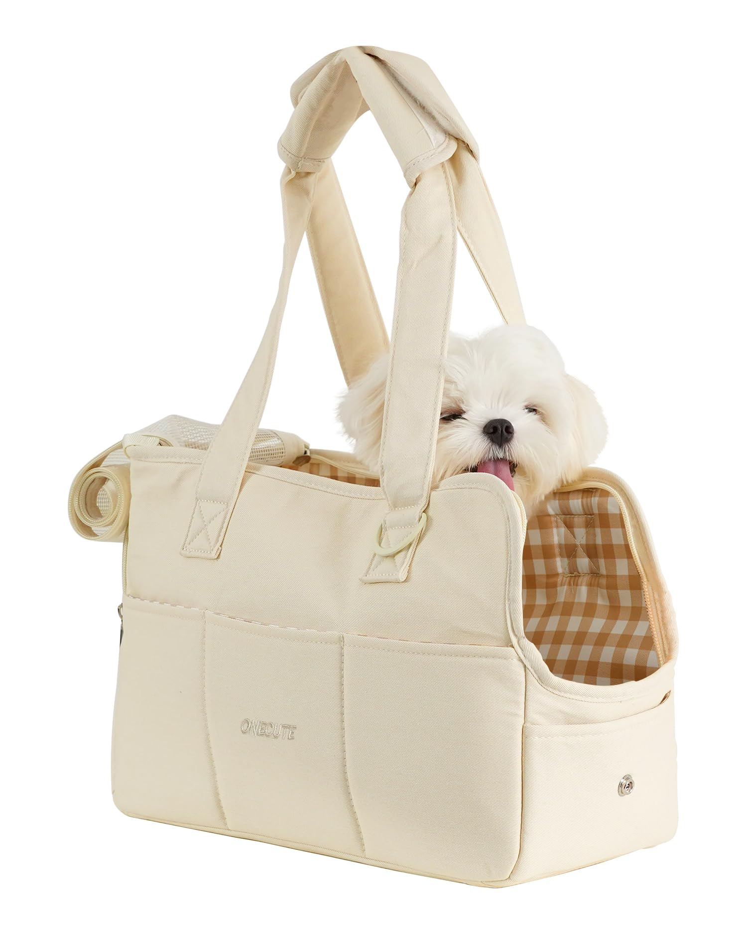 ONECUTE sac porte-chien poches-larges, rangement pratique lors des voyages