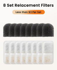 Éponge pré-filtre Oneisall pour fontaine chat, élimine les débris avant filtration.