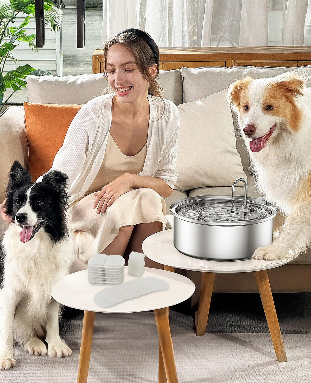 Oneisall fontaine eau pour plusieurs animaux ideal foyer multi-animaux