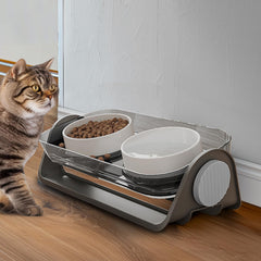 Oneluck bol eleve chat ceramique: vue d’ensemble du design élégant et stable