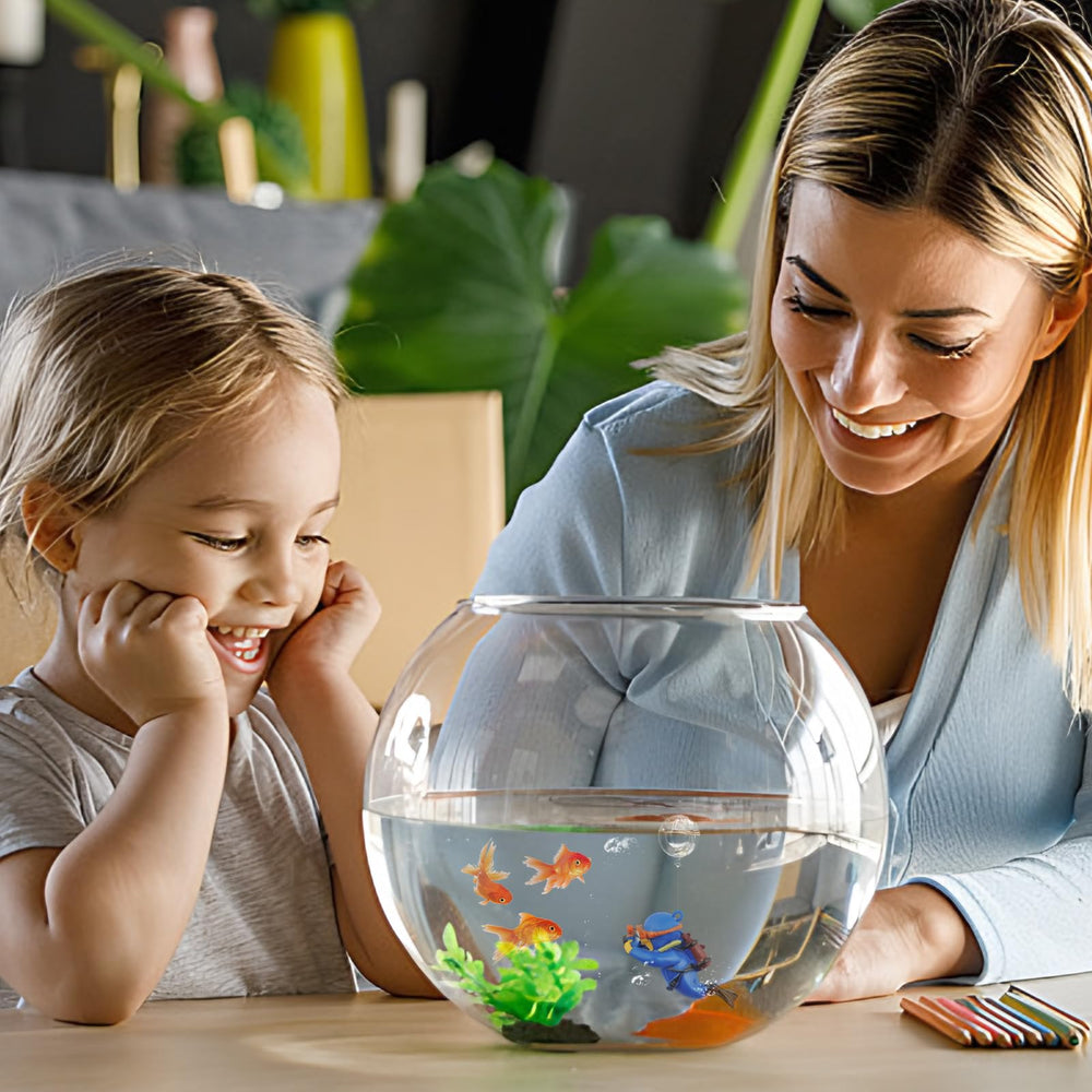 onesimcr décor d’aquarium petit réservoir avec effet vivant.
