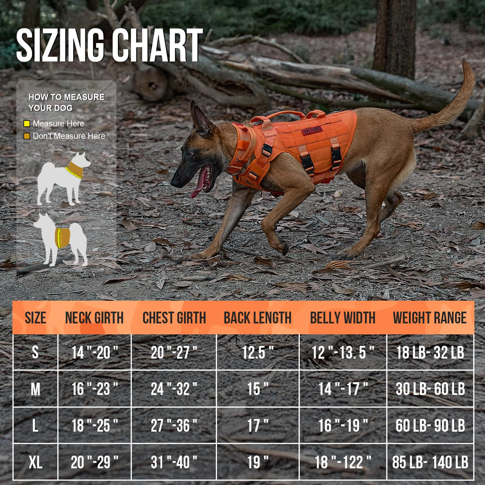 Harnais ONETIGRIS anti-tirage avec clip avant pour orientation du chien.