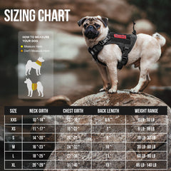 OneTigris harnais-chien MOLLE: attache rapide d'accessoires.