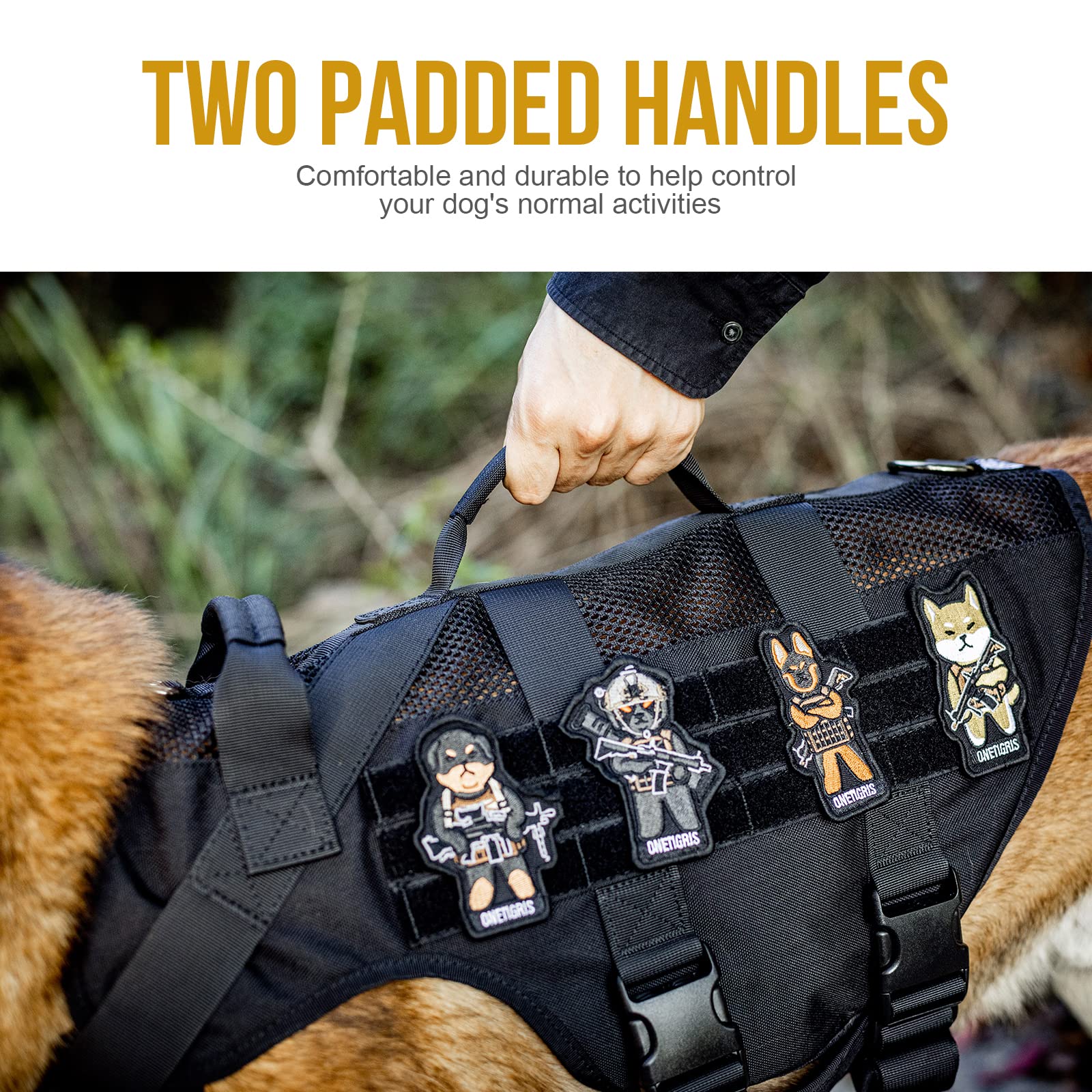 ONETIGRIS harnais MOLLE avec poches friandises pour accessoires