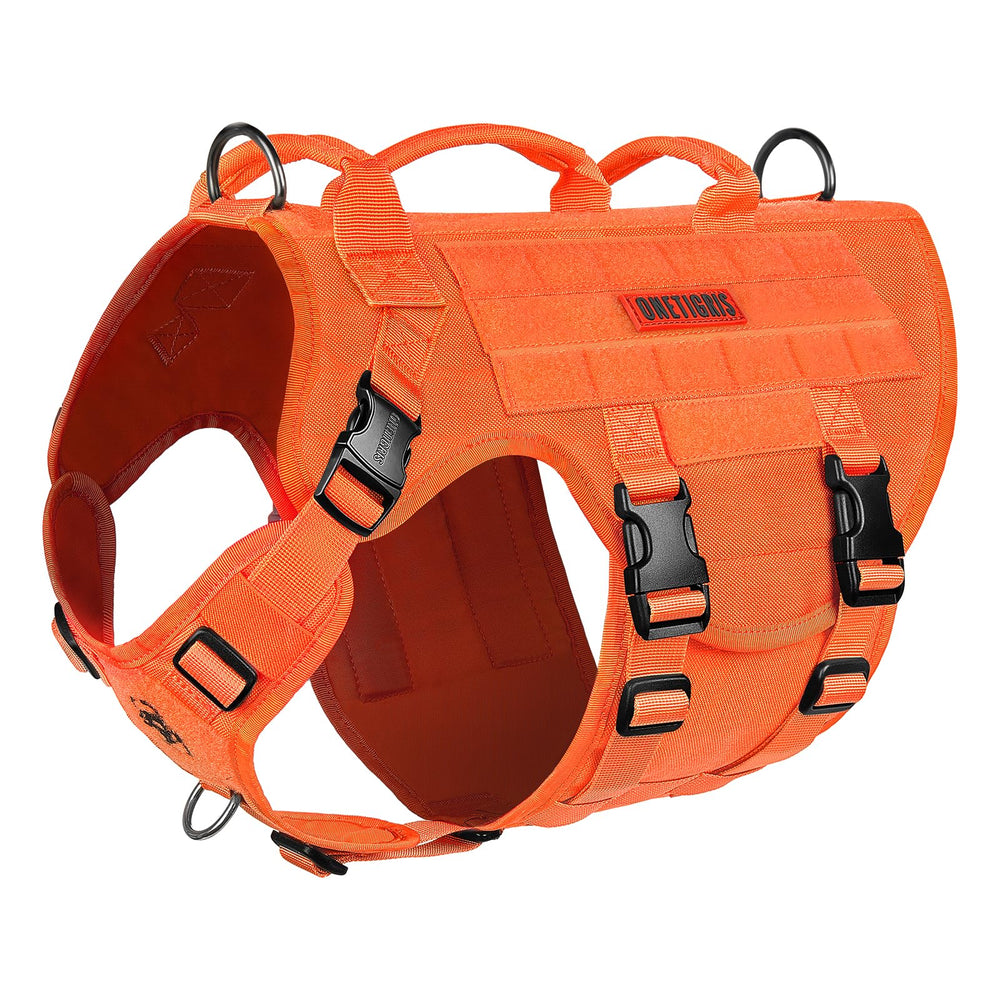 Harnais ONETIGRIS grand pour chien avec poignée, confort et contrôle lors des sorties.