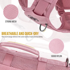 OneTigris harnais en maille respirante, flux d air optimal lors des promenades.