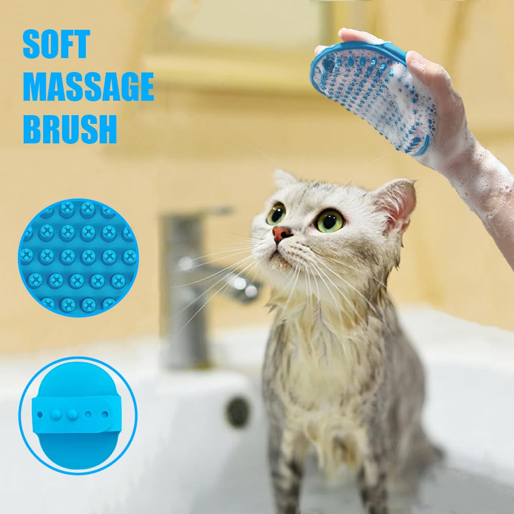 Onezye brosse-massage-chat, massage doux qui stimule le pelage.