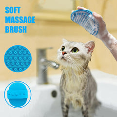 Onezye brosse-massage-chat, massage doux qui stimule le pelage.