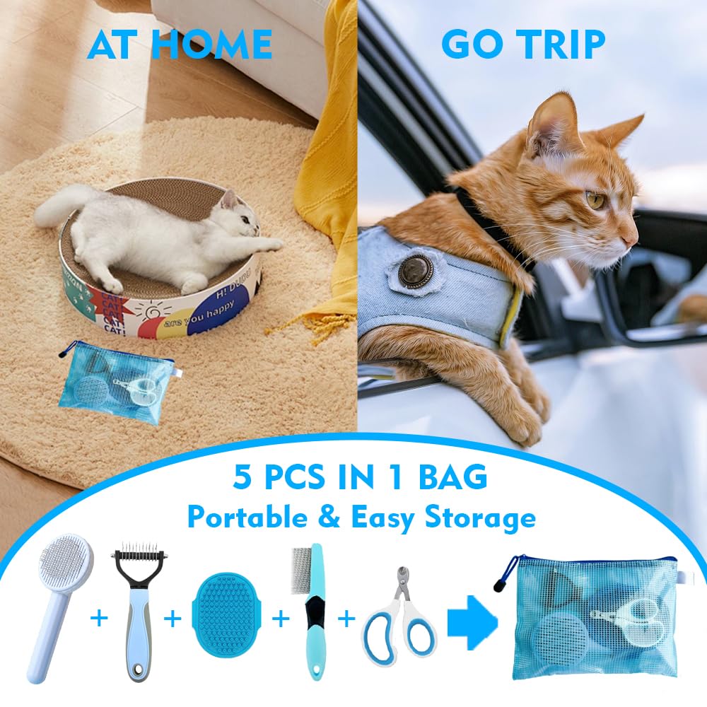 Onezye nettoyage-automatique-brosse-chat, nettoyage rapide après le brossage.
