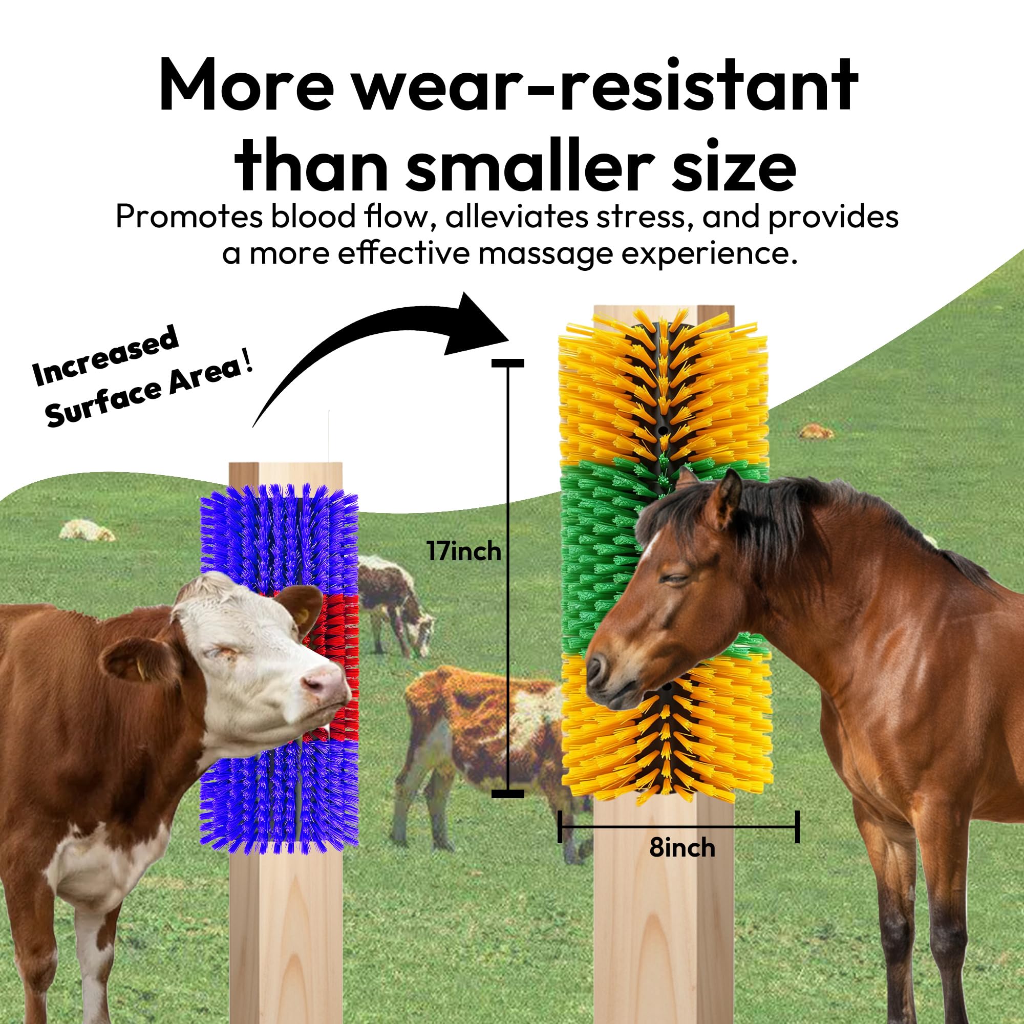 ONIZOOMI Brosses Élevage – couleur attrayante qui attire les animaux.