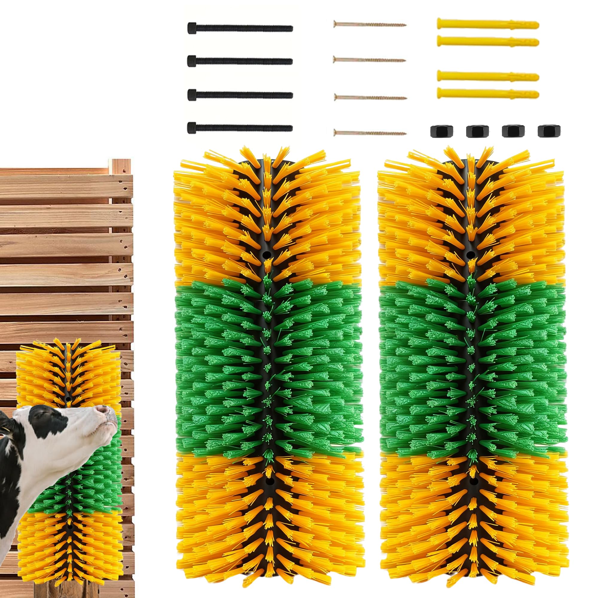 ONIZOOMI Grattoir Élevage – grande surface dos pour vaches et chèvres, confort.