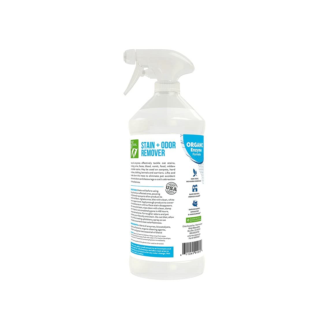 Only Natural Pet – Application sur tapis et canapé pour neutraliser les odeurs.