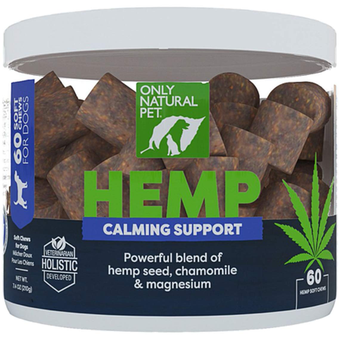 Only Natural Pet – boîte de friandises douces calment le chien lors du stress.