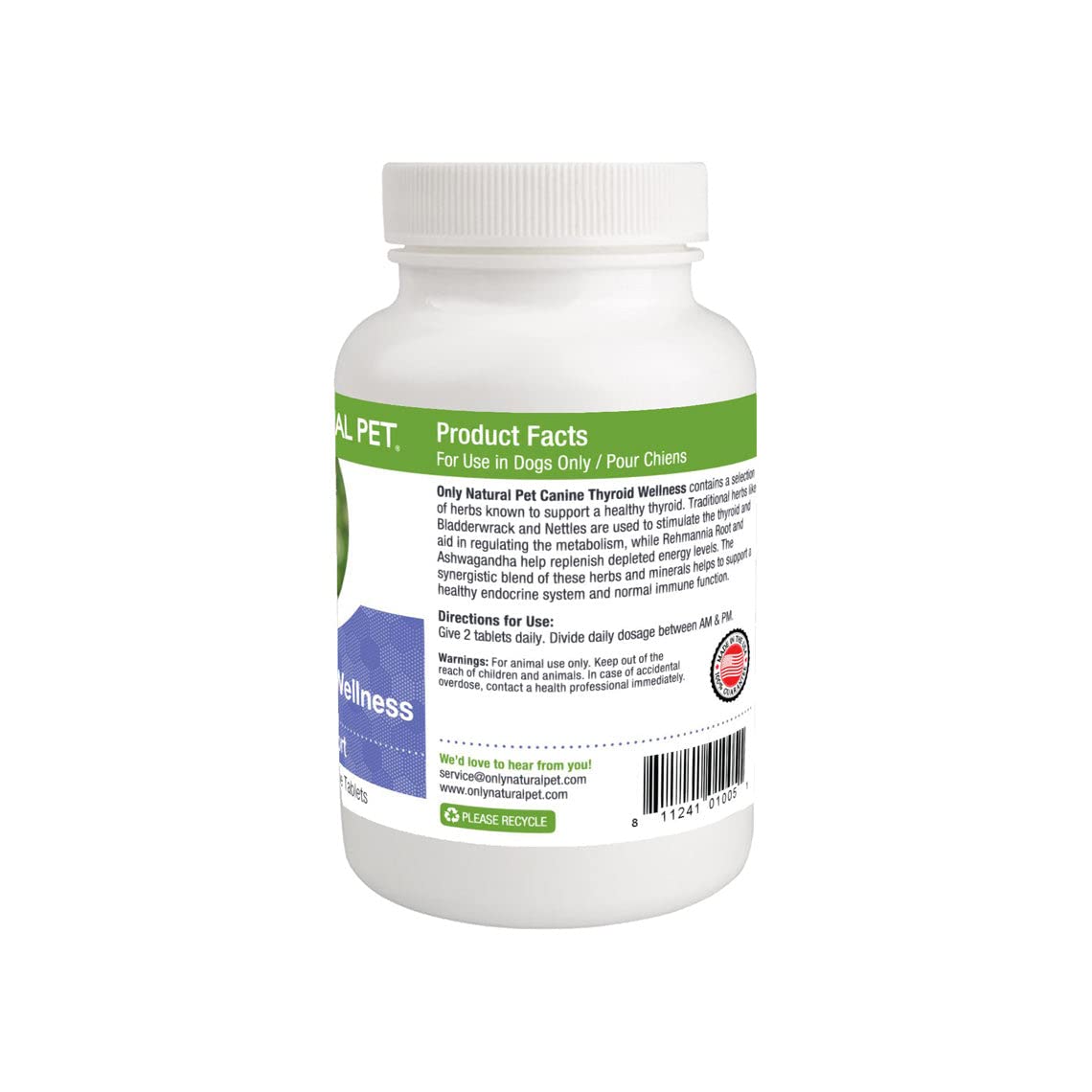 Only Natural Pet – bouteille de 90 comprimés à mâcher, pratique pour la routine