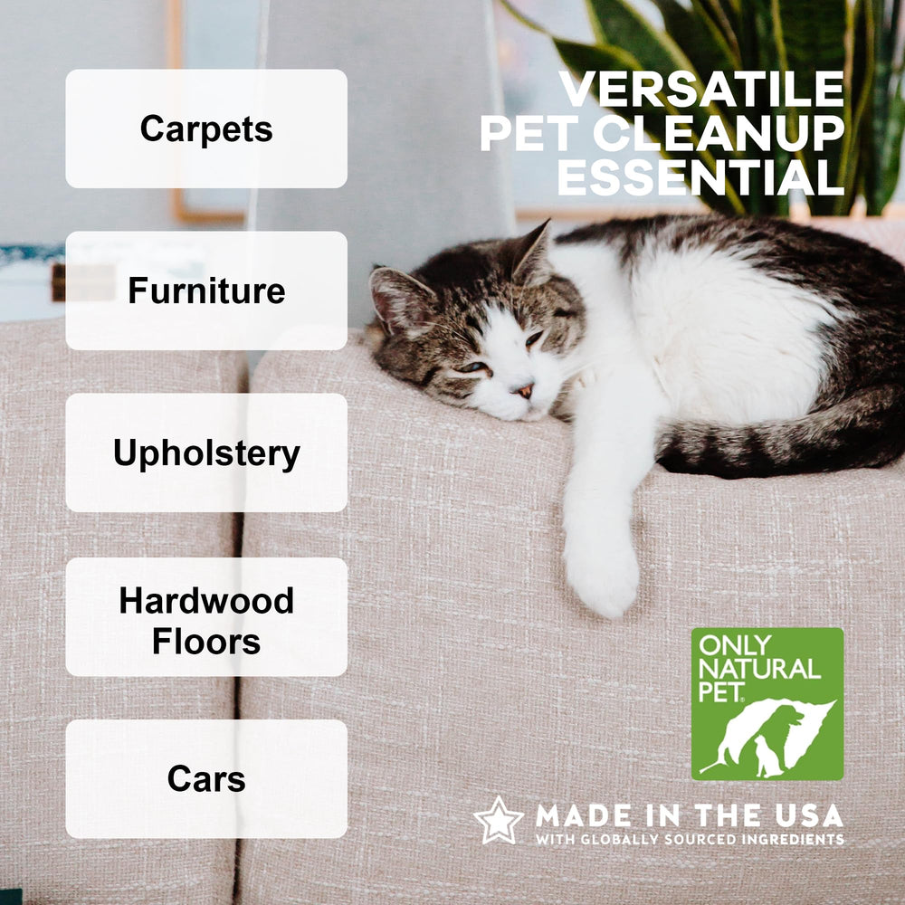 Only Natural Pet – Démonstration d'utilisation sur différentes surfaces.
