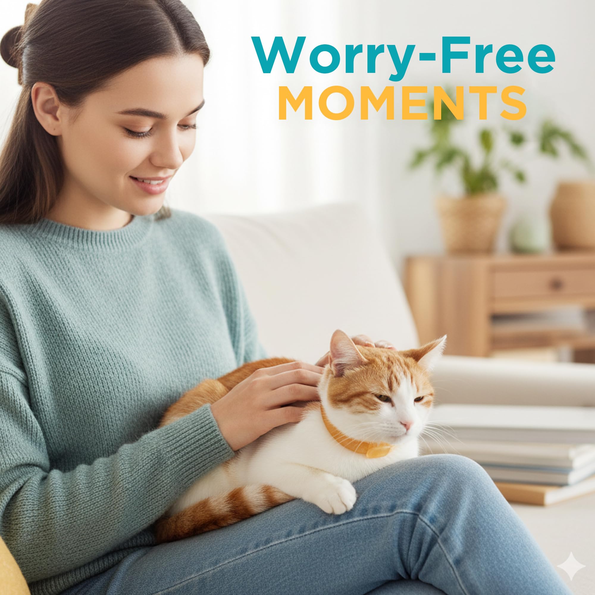 Only Natural Pet EasyDefense collier-chat protection jusqu-a-3-mois pratique et durable.