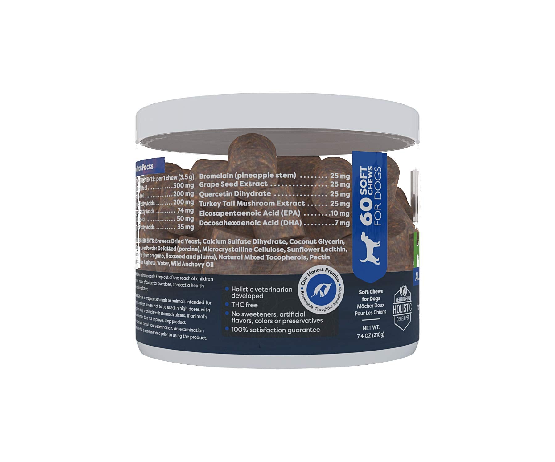 Only Natural Pet EPA DHA omega3: soutien nutritionnel pour la peau et le pelage.
